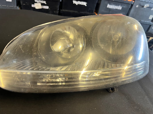 Mk5 VW Golf Headlights With Black Background