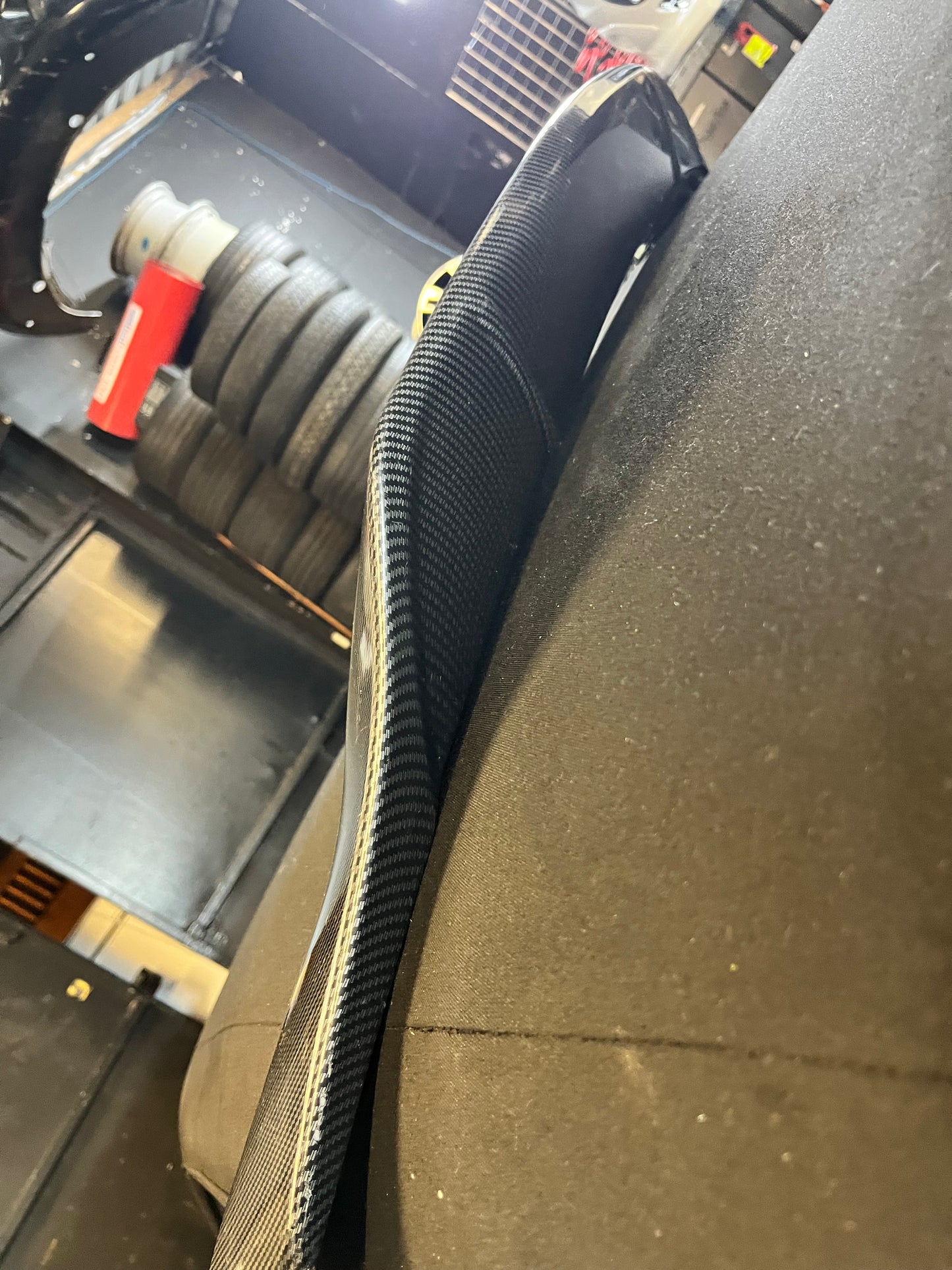 Audi A4 B8 Saloon Carbon Fibre Effect Rear High Kick Ducktail Boot Spoiler/Wing 2008-2016